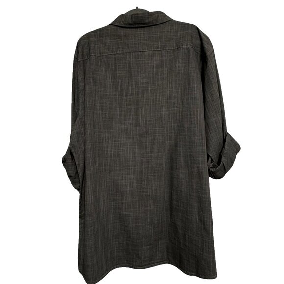 Apt 9 Men's Regular Fit Crosshatch Black n White Shirt - Size XL - NWT - Picture 8 of 8